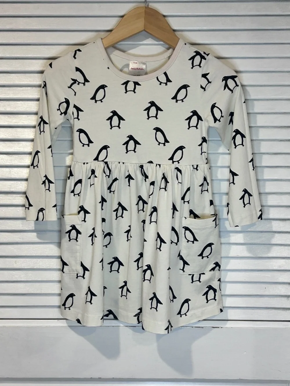 Hanna Andersson Cotton Penguin Dress Toddler Girls Size 3